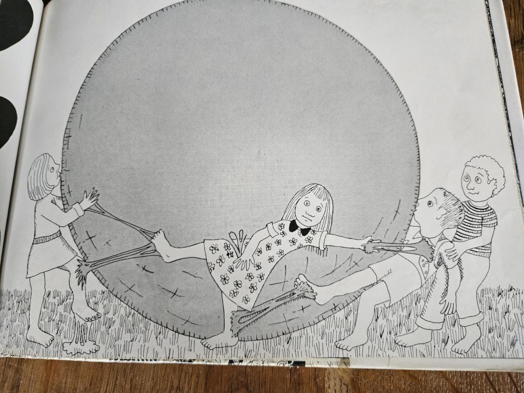 Gia and her friends caught in the giant bubble as it begins to swell.